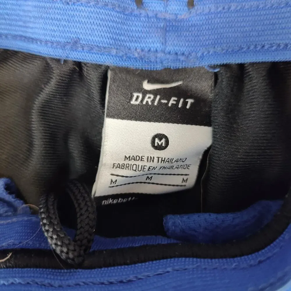 Nike Dri Fit Shorts Mens Medium Blue Black color block Basketball Athletic summ